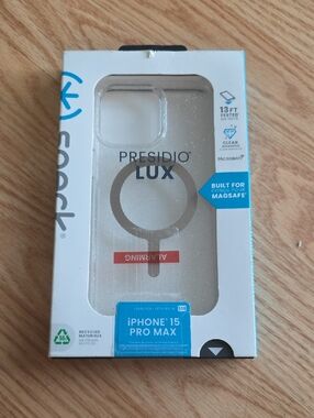 speck Presidio LUX Gold Shimmer iPhone 15 Pro Max Case